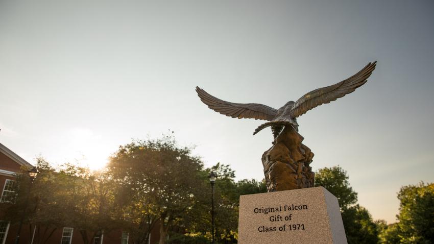 Bentley Falcon Statue soaring for Executive Education