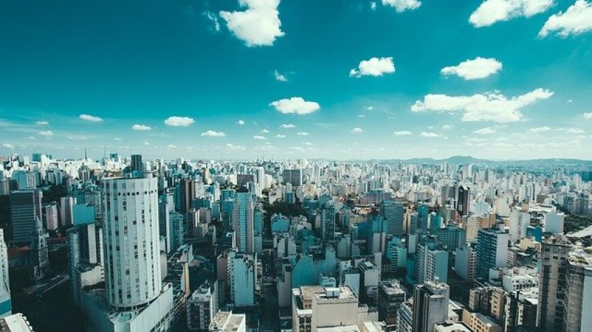 Ariel cityscape of Brazil