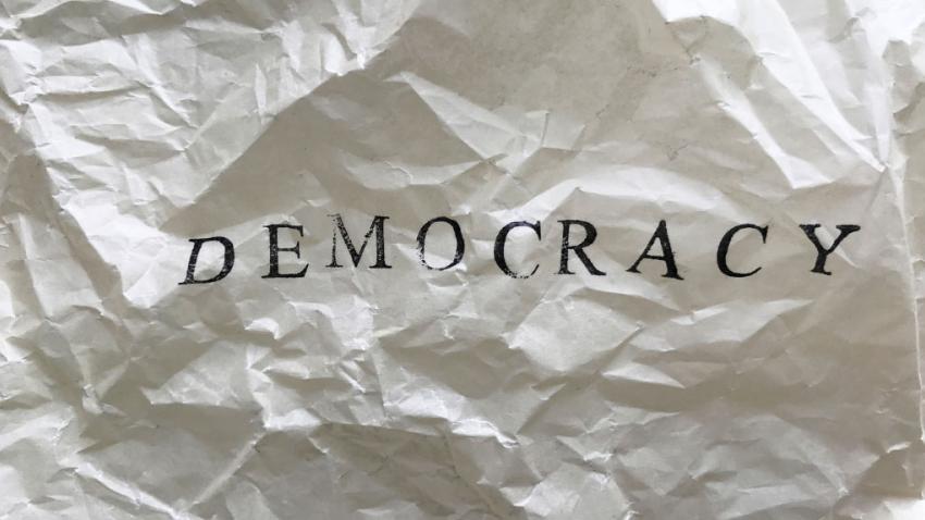 Crinkled Democracy Paper