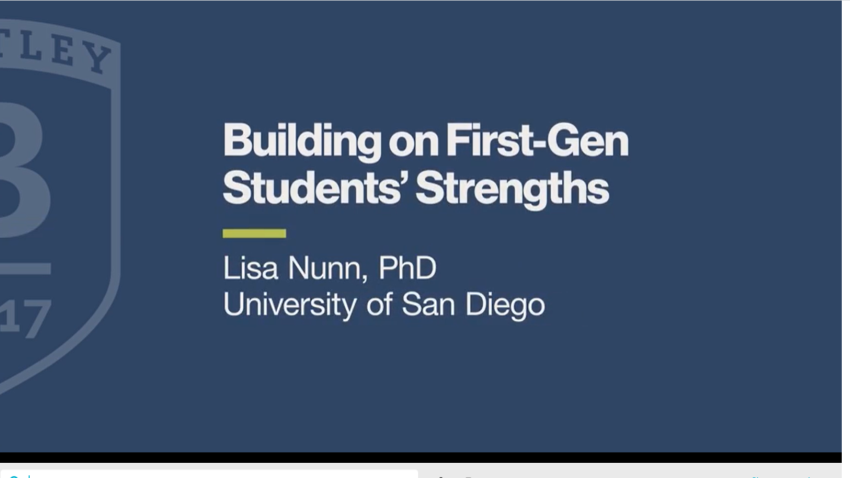 Building on First-Gen Students Strengths
