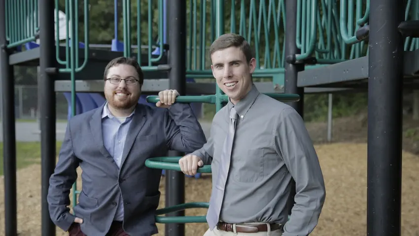 Bentley University graduates Gregg Grenier and Brian Shea