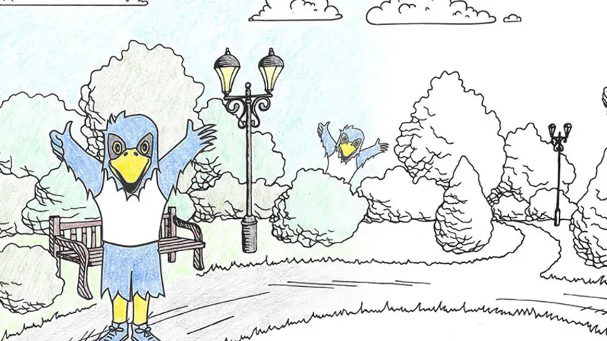 Flex Coloring Book Page