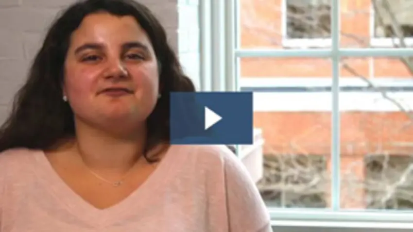 career development video screenshot with play button