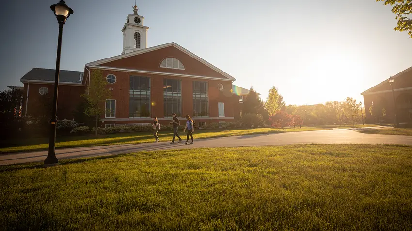 External of Bentley Library with quad