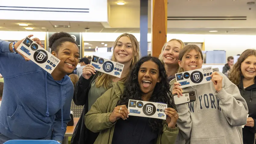 Students at falcon field day
