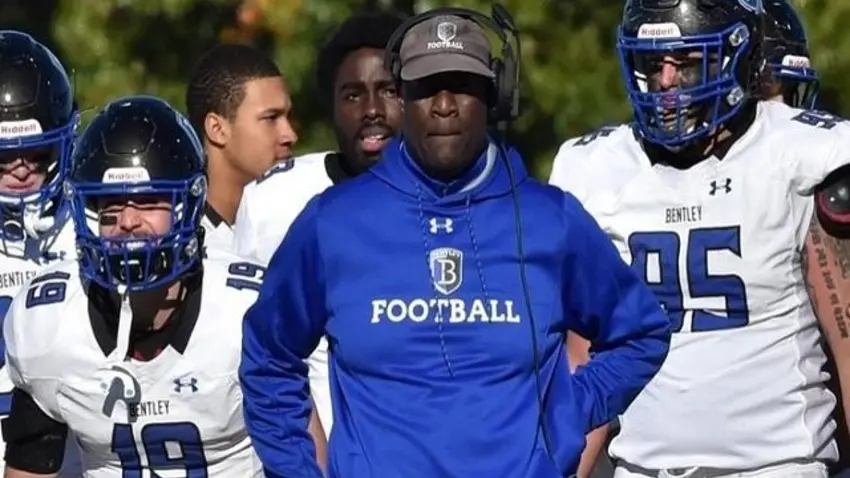 Coach Reynolds on the sidelines