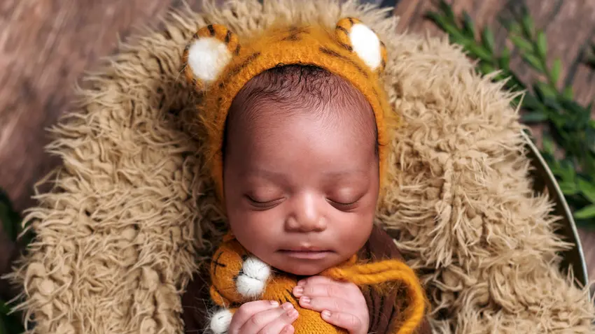 a sleeping baby