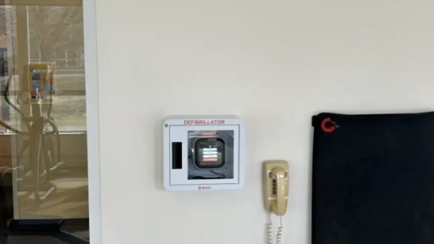North Campus B defibulator