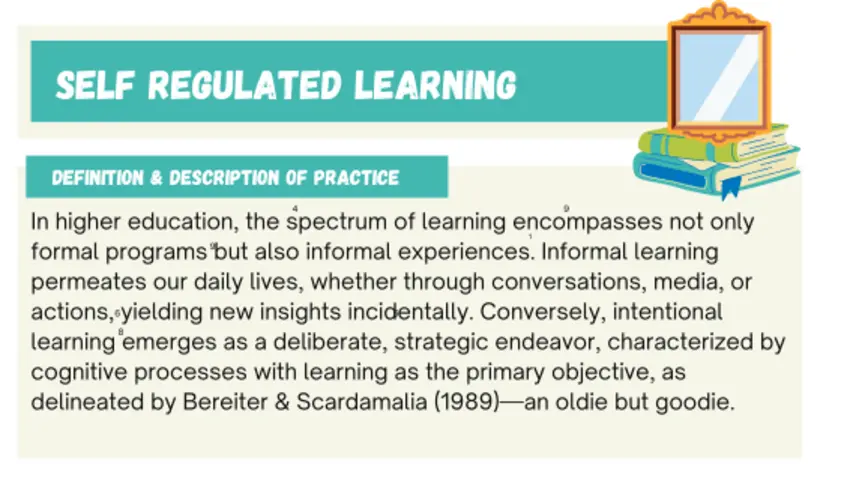 Self Regulated Learning