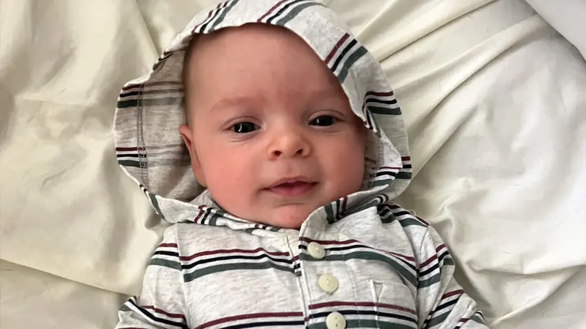 a smiling baby