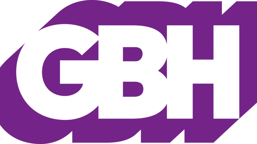Purple and White GBH logo