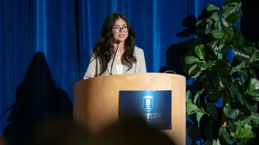 FPF student giving speed