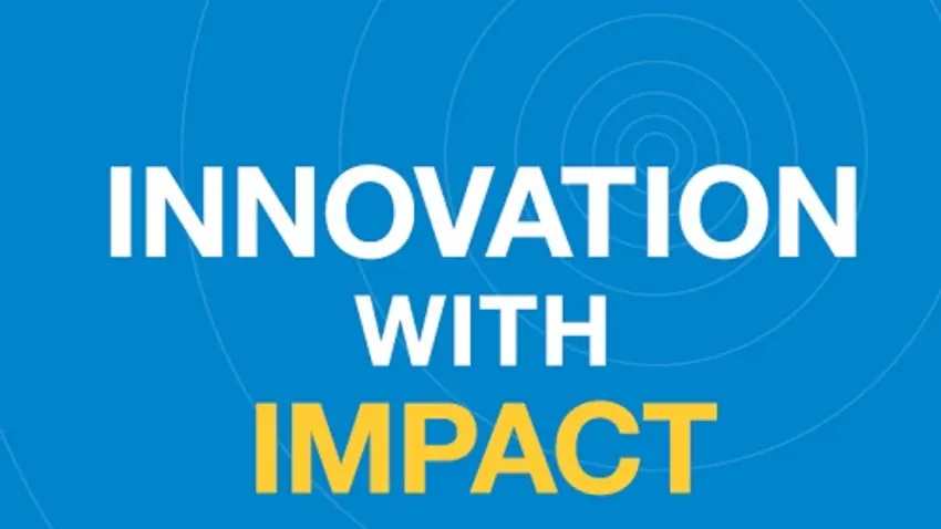 Logo for the Provost's Newsletter, featuring Bentley shield next to the words "Innovation with Impact."
