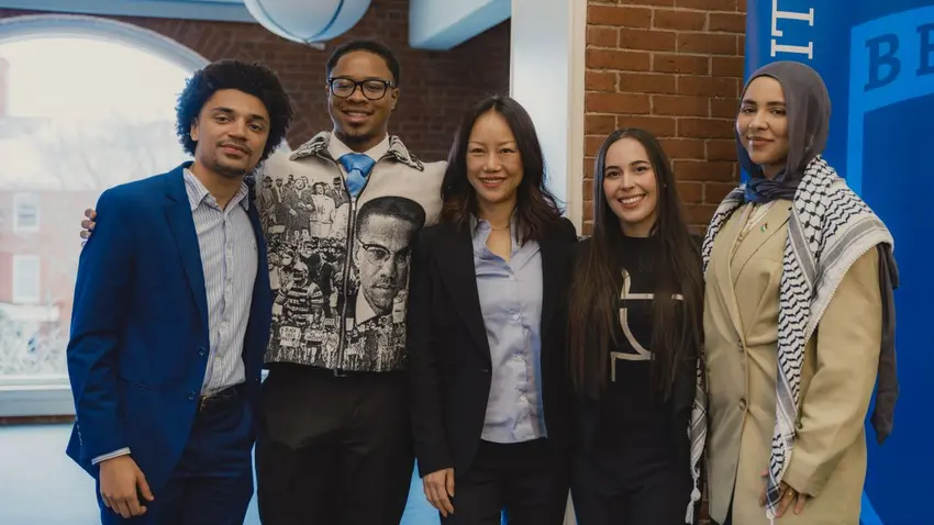 Bentley University student speakers at the Bentley University MLK social justice program  