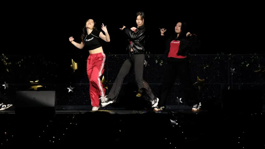 Performers on stage at the Asian Culture Gala, sponsored by the Bentley Asian Students' Association