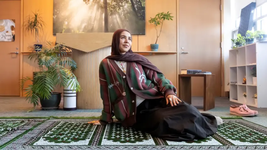 Laila Altanbour in the Bentley Sacred Space