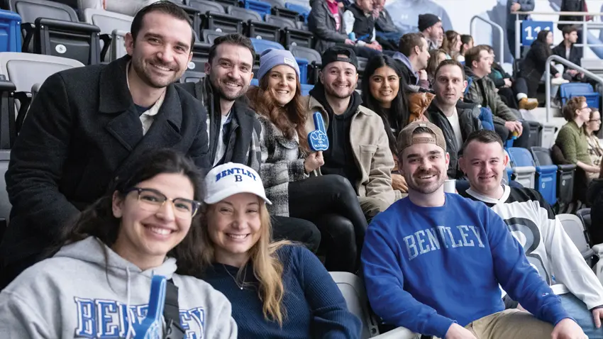 alumni at a game