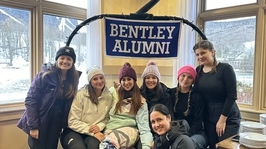 Bentley alumni at annual ski trip