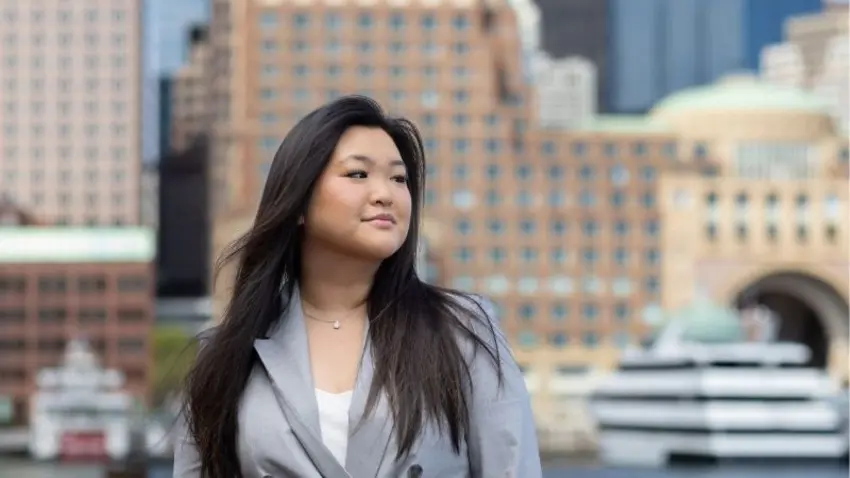 Bentley student Kallen Wu in Boston