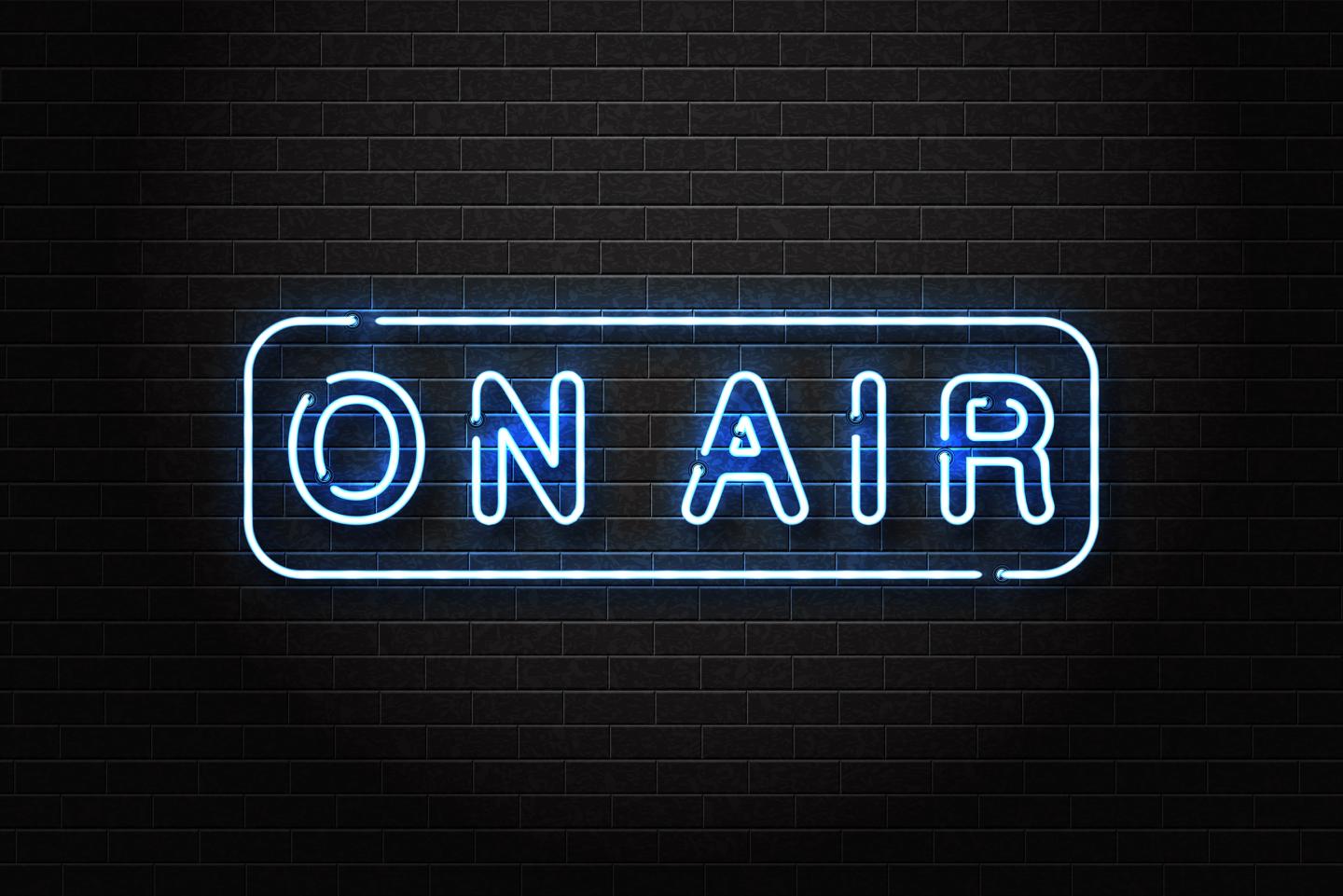 ON AIR neon sign