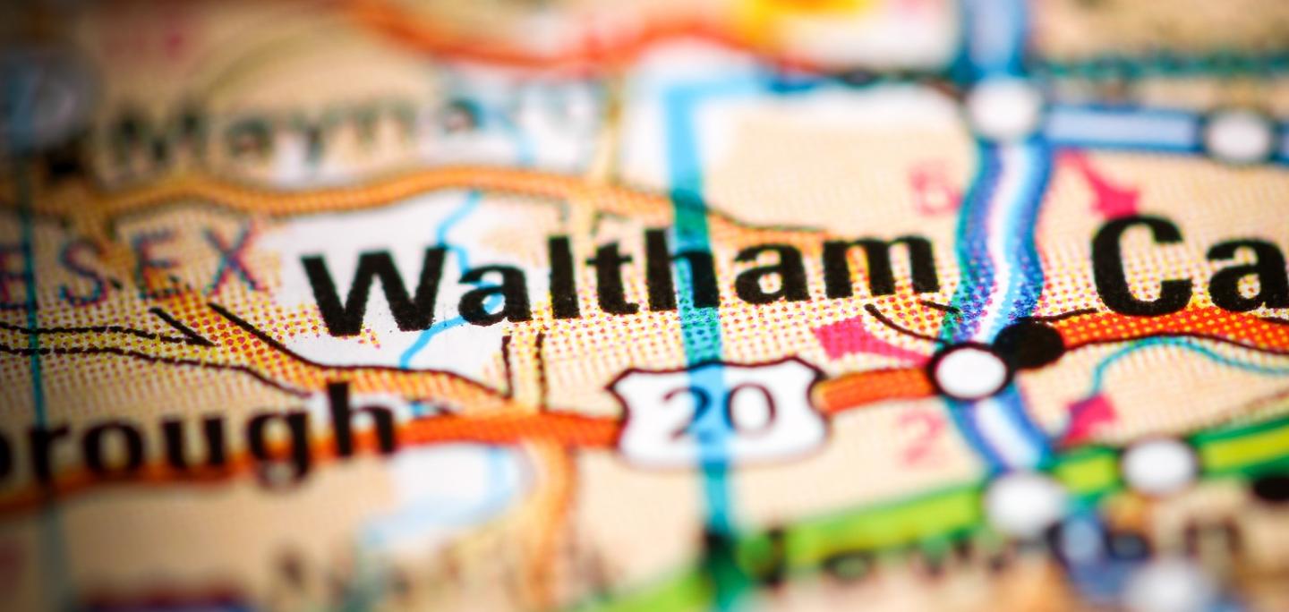 Map of Waltham