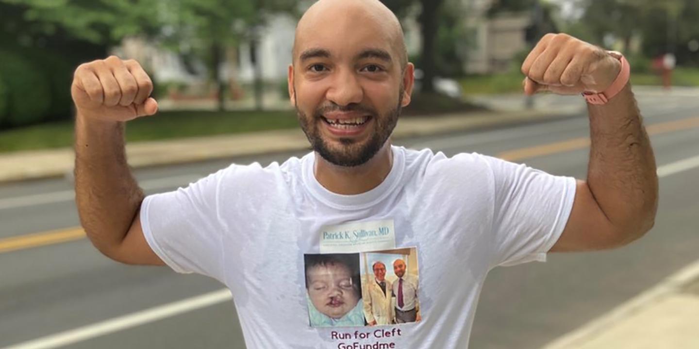 Manny Ventura ran a 5k every day in the month of June to raise money and awareness for cleft palates.