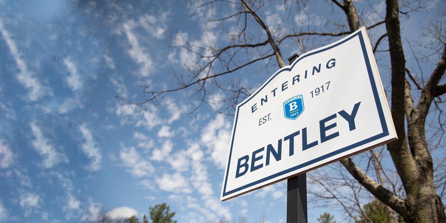 welcome to bentley road sign