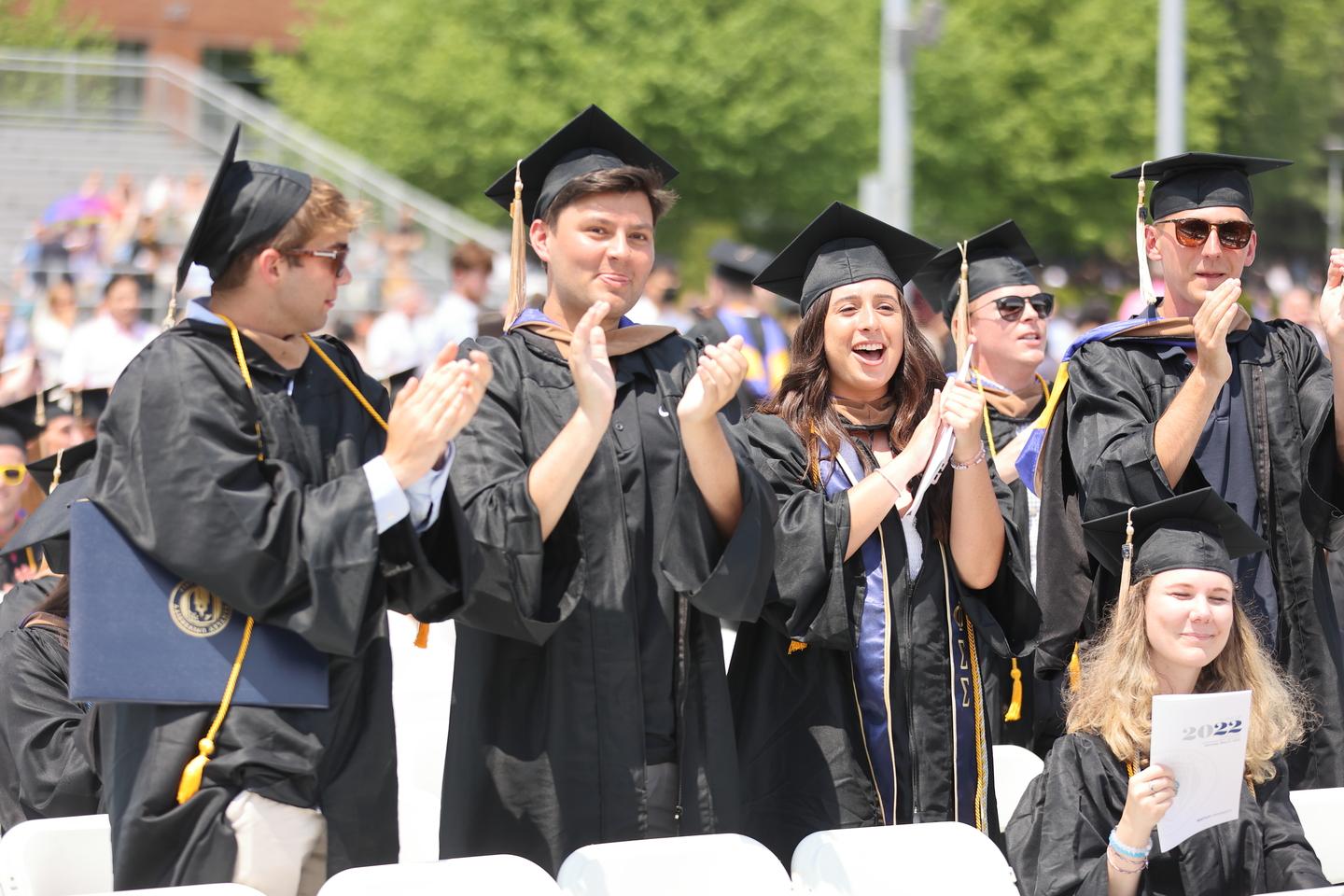 Bentley Students at Commencement