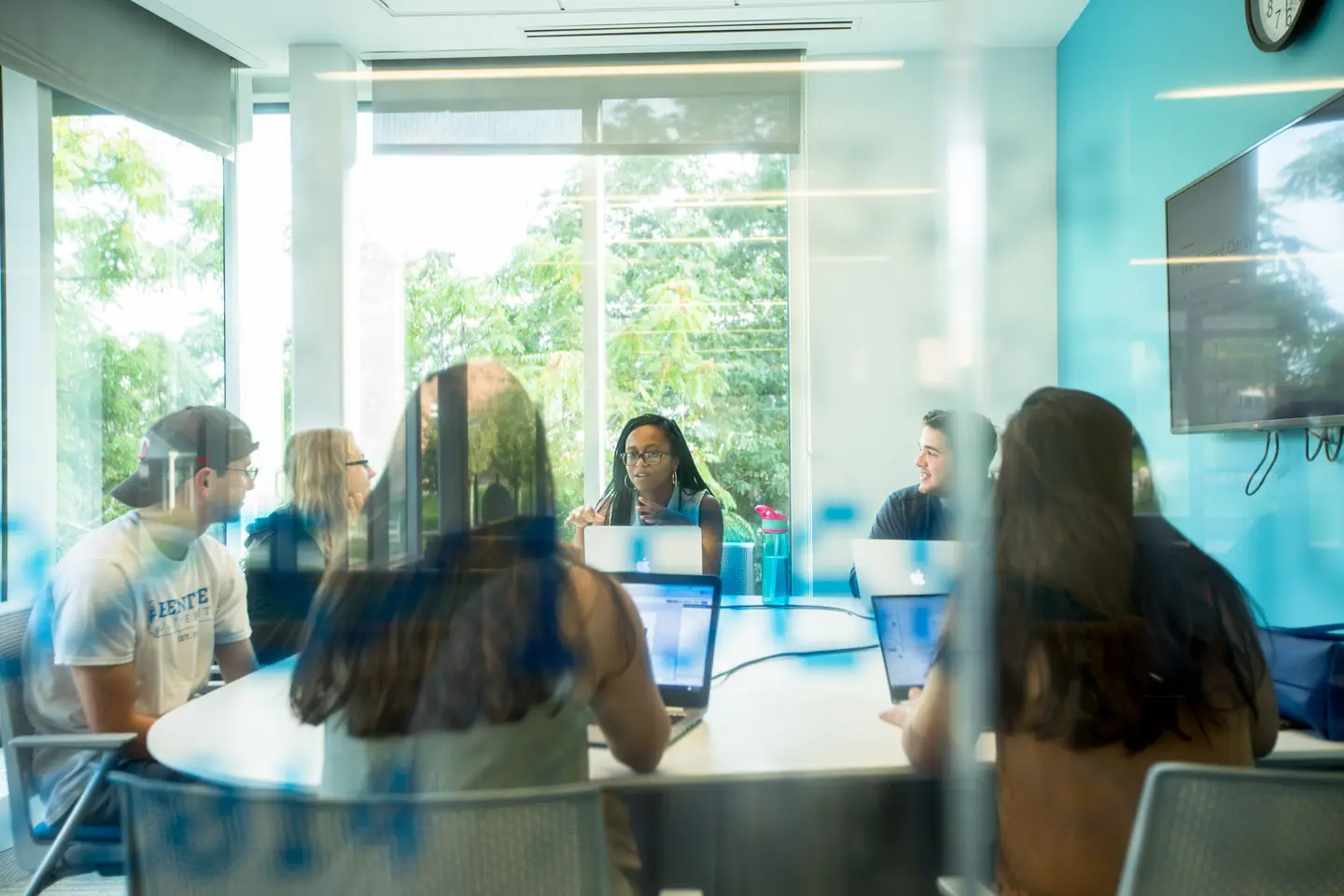 Students collaborating