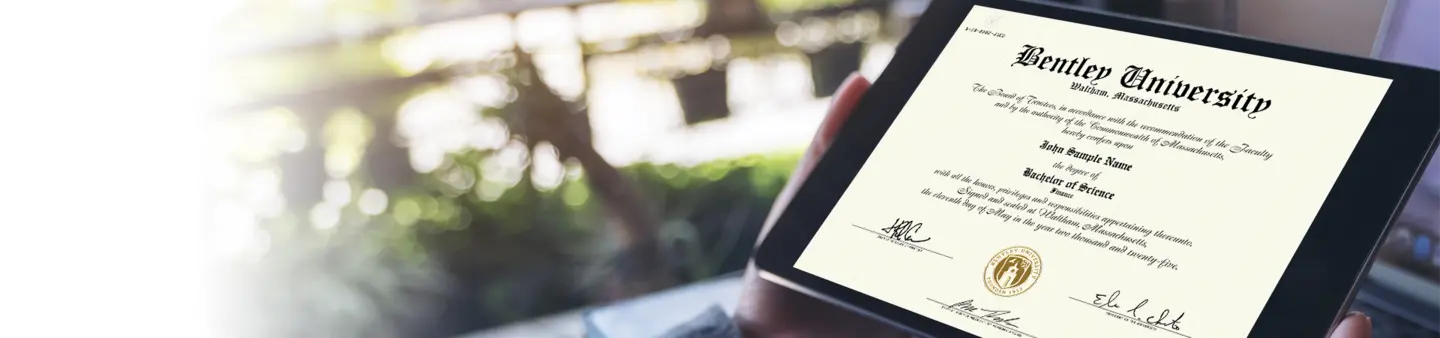 Bentley University Diploma