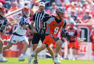 Max Adler '17 with the Denver Outlaws